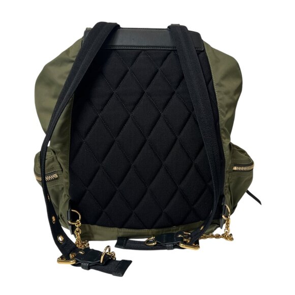 $1490 Burberry Green Nylon Rucksack Technical Backpack AS IS - Picture 6 of 15